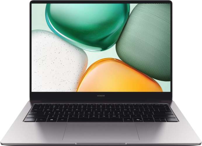 Ноутбук Honor MagicBook X14 GDG-X 14", 2025, IPS, Intel Core i5 12450H 2ГГц, 8-ядерный, 16ГБ LPDDR4x, 512ГБ SSD,  Intel UHD Graphics, FreeDOS, серый [5301alww]